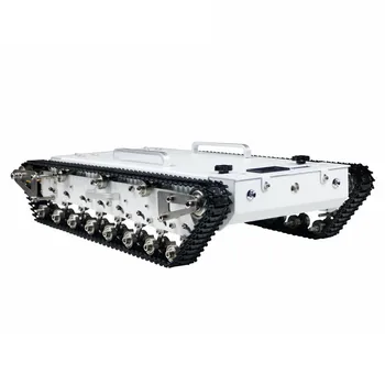 WT600S Asamblate Robot 50x33x11cm Rezervor Șasiu de Metal RC Off-Road pe Senile de Tanc Masina w/ Suspensie / Sistem de Control la distanta
