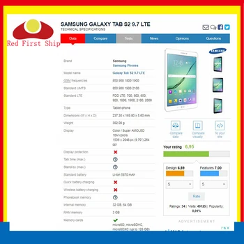 10buc/lot Pentru Samsung Galaxy TAB S2 9.7 T810 T815 Panou de Ecran Tactil Lentile de Sticlă SM-T810 SM-T815 LCD Frontal Exterior Înlocuire