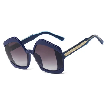 DYTYMJ Epocă ochelari de Soare Femei 2020 Supradimensionat ochelari de Soare pentru Femei Poligon de Lux Ochelari de Designer pentru Barbati Lentes De Sol Mujer