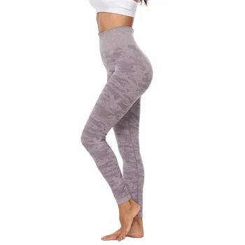 Talie Mare Camo Fără Sudură Jambiere Pantaloni De Yoga Pentru Femei Sală De Fitness, Sport Push-Up Dresuri Formare De Funcționare Leggins Sport Pantaloni