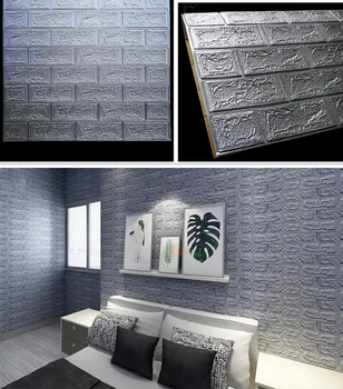 Tapet 3D stereo caramida model de tapet rezistent la apa auto-adeziv ciment perete dur cameră caramida TV de fundal autocolant de perete