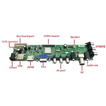 Kit pentru LTM170EU-L11/LTM170EU-L21 30pin 1280X1024 AV TV USB DVB-T2 DVB-T Panou HDMI VGA LCD Digital Controler de bord 4 CCFL 17