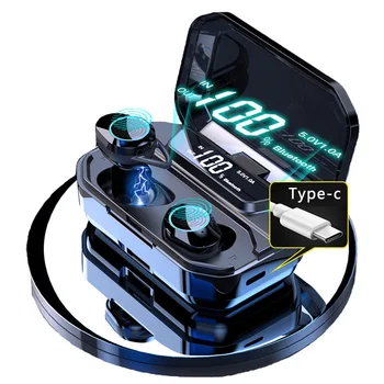G02 V5.0 Bluetooth Stereo pentru Căști fără Fir rezistent la apa IPX7 Atingeți Căștile cu Cască 3300mAh Baterie LED-uri de Afișare de Tip c Taxa de Caz