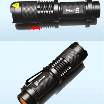 LED q5 L2 T6 Lanterna XML tactice comutator de camping Impermeabil viața baston telescopic zoom mini 18650 baterie reîncărcabilă lumina Flash