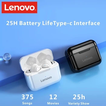 Original Lenovo QT82 fără Fir Bluetooth Casti V5.0 Touch Control Căști Stereo HD Vorbesc Cu Baterie 400mAh