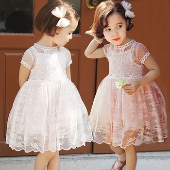 Fete regale stil de rochie de Dantelă înaltă calitate Petrecerea de Ziua Copii Îmbrăcăminte Rochii de Printesa 2-7 ani toddler girls dress