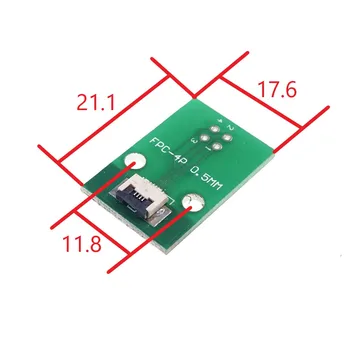 20 buc Flexibil Cablu Plat FFC FPC Conector Adaptor 4 Pini 0.5 mm la 2.54 mm pas 4 P 2x2 Pini prin găuri BAIE PCB Converter