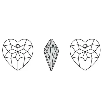 (1 buc) ORIGINALE de cristal de la Swarovski 6215 fațete pandantiv Inima made in Austria stras pentru bijuterii DIY face