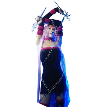 2018 Anime Fate Stay Night Rider Luptă Uniformă Sexy Cosplay Costum Medusa Rochie Pentru Halloween