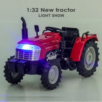 1:32 Nou Model De Autoturism Tractor-Mașină De Jucărie Diecasts Vehicule De Jucărie Trage Înapoi Lumina De Sunet Pentru Fermier Copii Colecție De Mașini De Vânzare Fierbinte