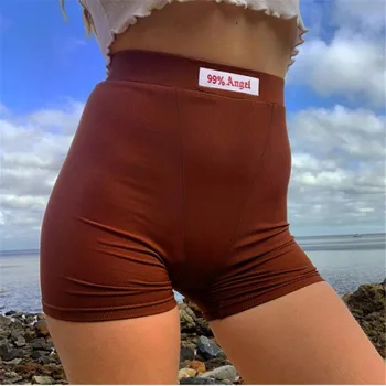 Hirigin Culoare Solidă Pantaloni Scurți Femei Noi Mare Elastic Talie Slim Fit Casual Funduri Sex Feminin De Vara Tricou Stretch Sport Femme