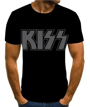 Imprimare 3D rock 2020 culoare noua a formatiei kiss barbati Tricou Amuzant rece T-shirt / street style personalizate versatil de sus s-6xl