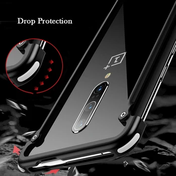Original Oatsbasf Caz Pentru OnePlus 8 7T Pro Slim Aluminiu Metal Bara de protecție Caz Pentru OnePlus 8 7 7T de Lux Picătură de Protecție Caz Acoperire