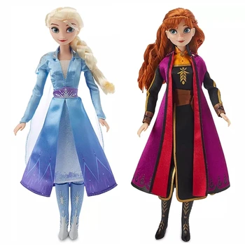 2020 Nou Disney Frozen 2 Elsa Anna comun Mobile Figura Păpuși pentru Fete Cadou 28cmPrincess Papusa Anime Fete Jucarii cadou de Ziua de nastere