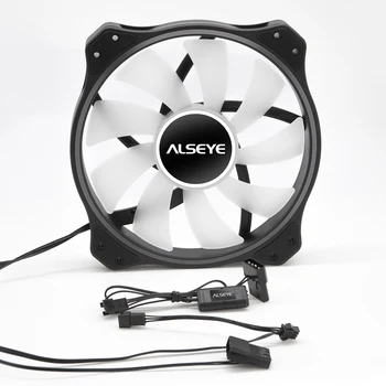 ALSEYE AURO Serie 200mm ARGB LED Computer Caz de Răcire Ventilator Conector Molex de la Distanță de Control Iluminare RGB