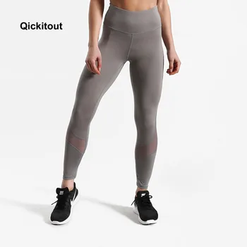 Fierbinte de vânzare 2018 vara pantaloni femei pantaloni fitness jambiere talie mare pantaloni Glezna-lungime gri, pantaloni de antrenament