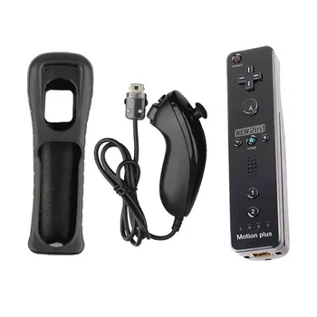 2 În 1 Pentru Nintend Wii Motion Plus Telecomanda Wireless Gamepad Controller Pentru Wii Nunchuck Wireless Remote Controle Joystick Joypad