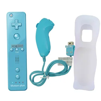 2 În 1 Pentru Nintend Wii Motion Plus Telecomanda Wireless Gamepad Controller Pentru Wii Nunchuck Wireless Remote Controle Joystick Joypad