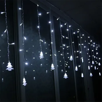 3,5 M-a CONDUS Sloi de gheață Șir de Lumini 8 Moduri de Pom de Crăciun LED-uri Cortina Ghirlanda de Anul Nou de Craciun Petrecere de Nunta de Lumină