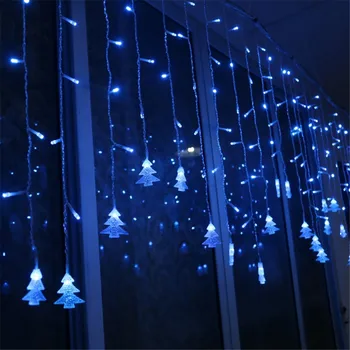 3,5 M-a CONDUS Sloi de gheață Șir de Lumini 8 Moduri de Pom de Crăciun LED-uri Cortina Ghirlanda de Anul Nou de Craciun Petrecere de Nunta de Lumină