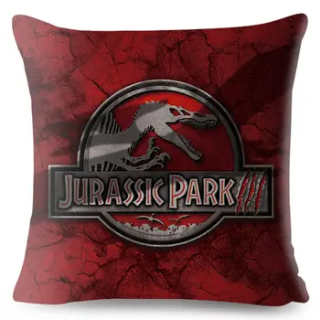 Jurassic Park Dinozaur Imprimare Pernă Acoperă 45*45cm față de Pernă de Bumbac Lenjerie de pat Perne Cazuri Canapea Decor Acasă Pernă Acoperă