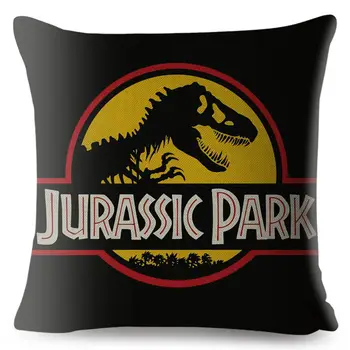 Jurassic Park Dinozaur Imprimare Pernă Acoperă 45*45cm față de Pernă de Bumbac Lenjerie de pat Perne Cazuri Canapea Decor Acasă Pernă Acoperă