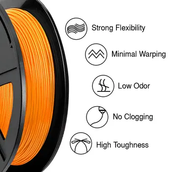 SUNLU TPU Filament Flexibil 0,5 KG/rola Materiale Non-toxice Pentru Imprimantă 3D 1,75 mm Flexibil TPU Consumabile de Înaltă Rezistență