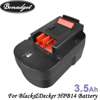 Bonadget Reîncărcabilă 3500mAh Mi-MH Baterie Pentru Black Decker 14.4 V A144EX A14F A1714 B-8316 BD1444L BPT1048 HPB14 FS140BX FSB14