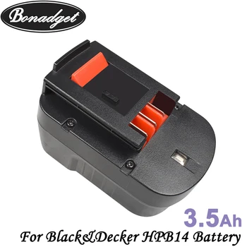 Bonadget Reîncărcabilă 3500mAh Mi-MH Baterie Pentru Black Decker 14.4 V A144EX A14F A1714 B-8316 BD1444L BPT1048 HPB14 FS140BX FSB14
