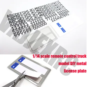 Metal Semn cu Autocolant Decorativ Set pentru 1/14 Control de la Distanță Tractoare Scania R470 R620 56323 56318