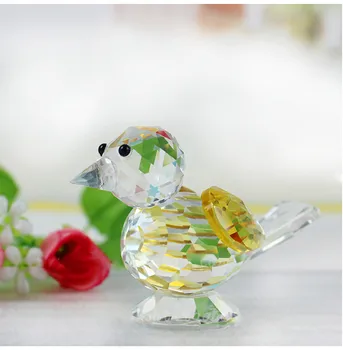 4Color Crystal Magpie Pasăre Ornamente de Sticlă Prespapier Feng Shui Figurine de Animale Nunta Acasă Petrecerea de Ziua Decor Meserii Cadouri
