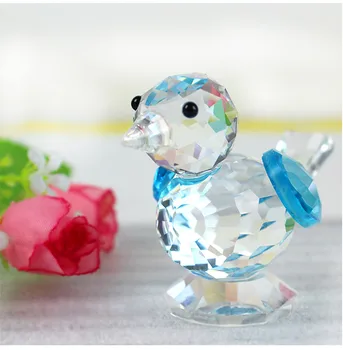 4Color Crystal Magpie Pasăre Ornamente de Sticlă Prespapier Feng Shui Figurine de Animale Nunta Acasă Petrecerea de Ziua Decor Meserii Cadouri