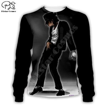 PLstar Cosmos Regele Pop Michael Jackson casual Streetwear Pulover colorat 3DPrint Fermoar/Hanorace/Hanorac/Jacheta/Bărbați Femei s1
