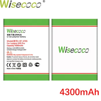 WISECOCO 4300mAh BT-5705 Baterie Pentru LEAGOO M9 Pro Telefon Mobil În Stoc cele mai Recente de Producție de Înaltă Calitate Baterie+Numărul de Urmărire