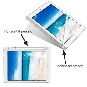 Hot Ultra Slim Ușor TPU Moale Clar Transparent Caz Acoperire Pentru Apple iPad Pro 10.5 2017 A1701 A1709 Cu Creion+pix