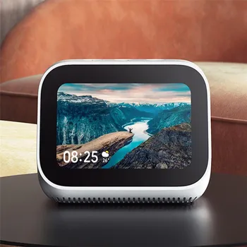 Xiaomi Xiaoai Ceas cu Alarmă Inteligent AI Voce de Difuzare Ceas de Masă Ceasuri de birou smart home mijia Aplicația Gateway ecran Tactil difuzor