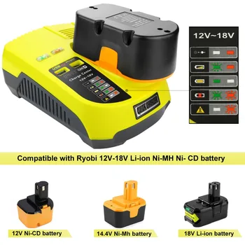 Înlocuire NOU instrument de Putere Încărcător de Baterie P117 Pentru Ryobi O + P104 P105 P102 P103 P107 P108 12V-18V NI-CD, NI-MH, Li-ion