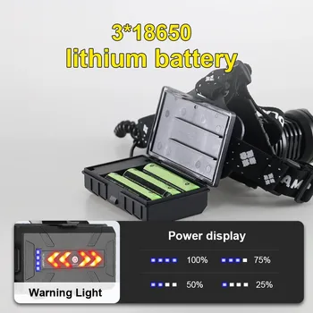 600000Lm cel Mai Puternic XHP100 far XHP90 Faruri led 18650 baterie Reîncărcabilă USB Lampa de Cap cu cob lumina XHP70 Cap Lanterna