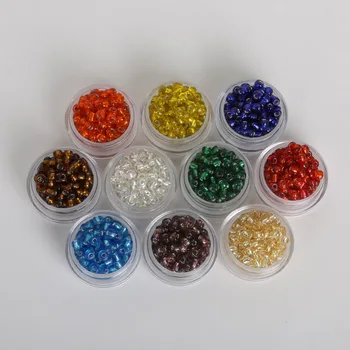 10 culori 3mm 1600buc cehă Interior Slver Semințe margele Spacer sticla de Cristal margele Pentru bijuterii handmade, DIY transport Gratuit