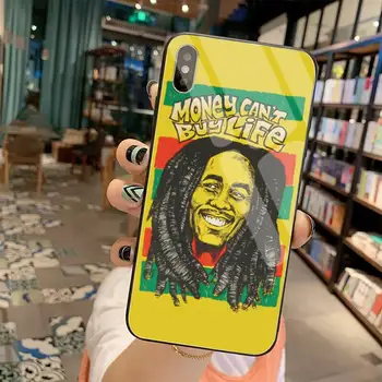 NBDRUICAI Cântăreț-compozitor Bob Marley Telefon de Lux Cazul Sticla Temperata Pentru iPhone 11 XR Pro XS MAX 8 X 7 6S 6 Plus SE 2020 caz