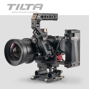 Tilta Sigma Camera Cage FP rig DSLR Caz w Mâner de Top Extinde Rece Pantof FP cușcă de Metal pentru Microfon LED vs UUrig