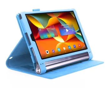 De lux piele de Vacă Magnetic Stand Folio Piele PU Caz Acoperire Card de Mână Curea Pentru Lenovo Yoga Tab 3 Plus YT-X703F 10.1 inch Comprimat