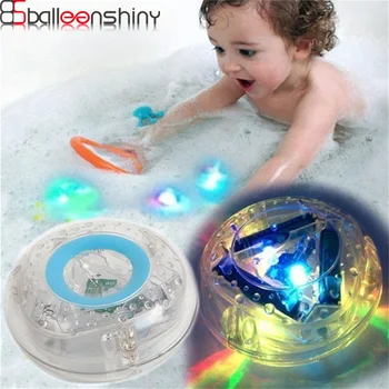 BalleenShiny Copilul Colorate Baie de Lumină LED-uri de Jucărie Amuzant pentru Copii de Înot Cadă de Baie de Lumină LED Pentru Petrecerea Baby shower Cadouri Baieti&Fete