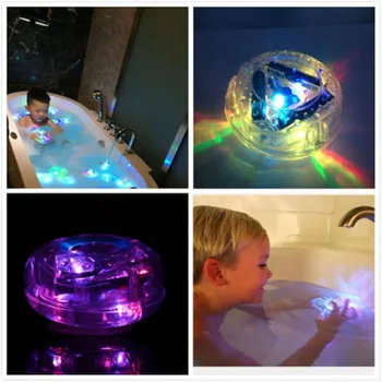 BalleenShiny Copilul Colorate Baie de Lumină LED-uri de Jucărie Amuzant pentru Copii de Înot Cadă de Baie de Lumină LED Pentru Petrecerea Baby shower Cadouri Baieti&Fete