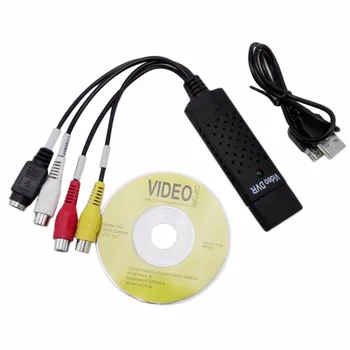 ANPWOO Easycap USB 2.0 Ușor Capac Video, TV DVD, VHS DVR Capta mai Ușor Adaptor Capac USB Dispozitiv de Captură Video suport Win10