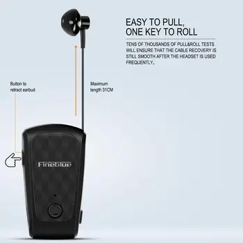 Fineblue FQ-10 Pro Bluetooth 5.0 10 Ore Vorbind Casca Bluetooth Căști fără Fir Bluetooth Headse HIFI Stereo Cu MICROFON