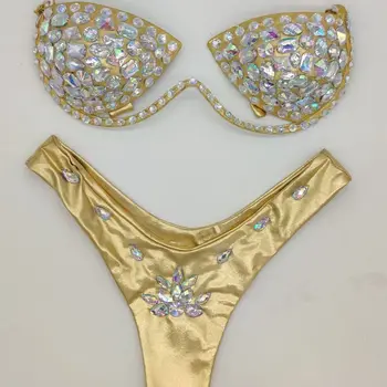 2020 venus, vacanta, femei sexy bikini cu diamante costume de baie bling pietre stras costum de baie nou beachwear