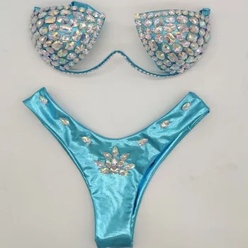 2020 venus, vacanta, femei sexy bikini cu diamante costume de baie bling pietre stras costum de baie nou beachwear