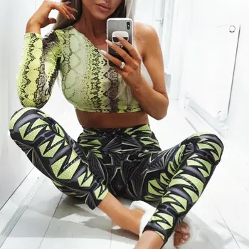 Femei de moda de Vara pe Un Umăr Crop Top Snake Print serpentine Rezervor Petrecere de Seara, de Club Bandaj tunique femme Streetwear