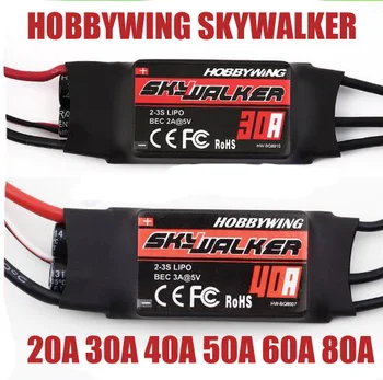 Original Hobbywing SKYWALKER din Seria a 2-6S 12A 15A 20A 30A 40A 50A 60A Brushless ESC Controler de Viteză Cu UBEC Pentru RC Quadcopter